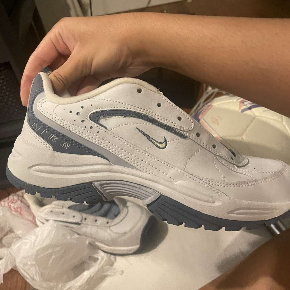 Nike Blue and White Sneakers